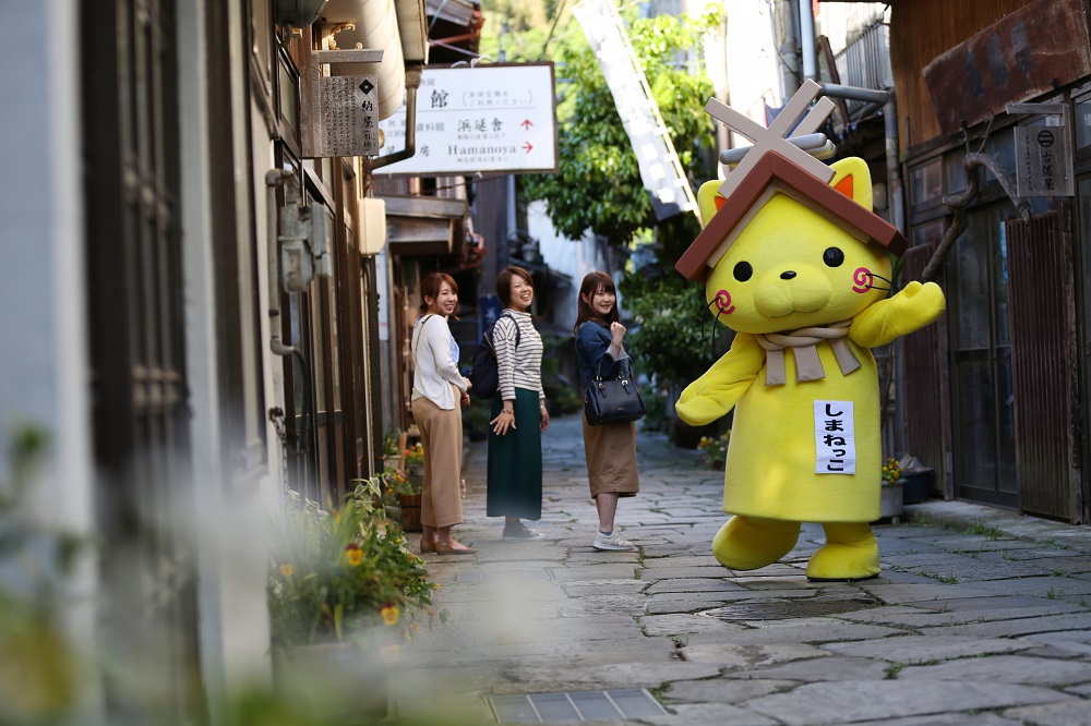 島根県の観光キャラクター「しまねっこ」がガイドツアー