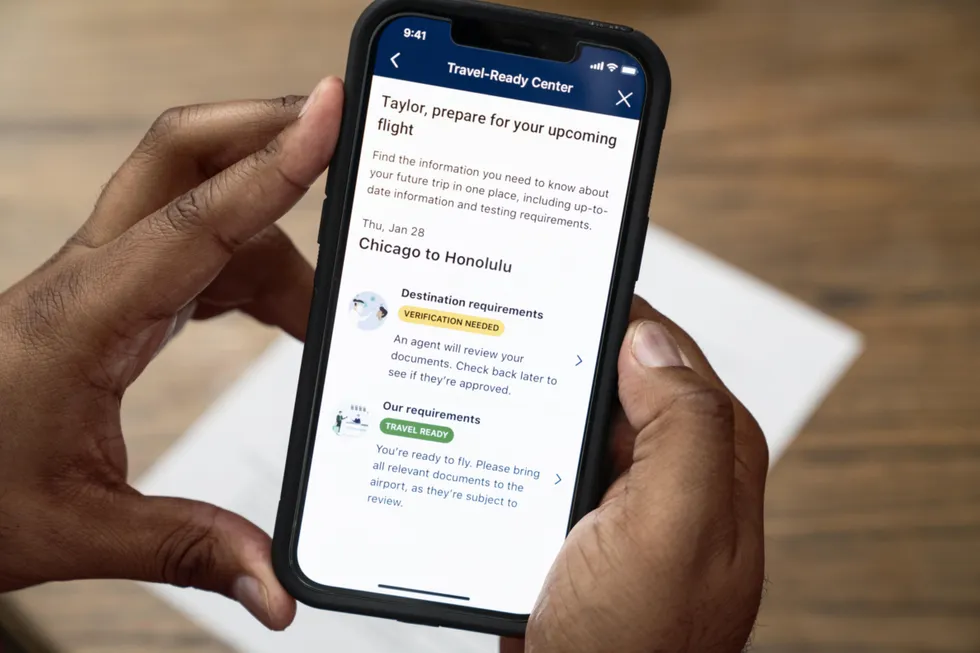 ユナイテッド航空、コロナ関連情報一元化　検査機関検索や接種記録保存