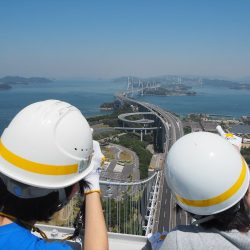 瀬戸大橋の登頂体験ツアー、3年ぶり再開　海上175ｍから360度の絶景